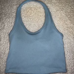 baby blue crop top! brand new